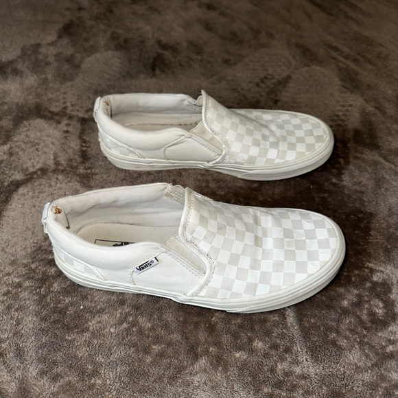 Vans Classic White Checkered Slip-Ons - Picture 4 of 7